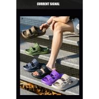 Sandalias de hombre Moda Deportes 5 CM de grosor Suela EVA Cómodas Zapatillas QuikFoam suaves Diapositivas Playa Calle - details 11