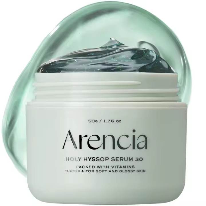 Mascarilla facial Glow Hyssop Overnight: suero hidratante y antienvejecimiento para una piel de vidrio coreana de aspecto más joven, 30 % de vitamina A, C, E, 10 % - 1