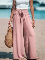 Pantalones de pierna ancha cómodos e informales TK para mujer - details 11