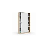 Dos Puertas Correderas, Acabado en Blanco Artik, Medidas: 100 cm (Largo) x 50 cm (Ancho) x 200 cm (Alto) - details 6