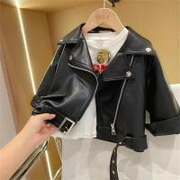 Chaqueta de Cuero PU para Niños Ropa de Exterior Elegante para Primavera Otoño - details 0