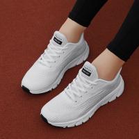 Zapatillas de correr transpirables para mujer 2025 Zapatos deportivos casuals para hombres y mujeres Zapatos blancos de suela suave para parejas - details 2