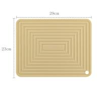 Soporte grande de silicona para ollas, almohadilla cuadrada gruesa de aislamiento térmico, alfombrilla corrugada antideslizante para mesa de cocina, blanco - details 3