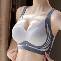 Sujetador Inalámbrico De Push-up Para Mujer Soporte Suave Ajustable Antigravedad Sin Costuras Levantador De Pecho Bra De Nylon Diverso Tamaños Colores - details 21