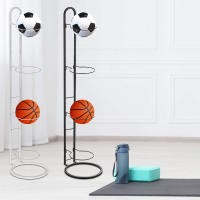 Estante de almacenamiento de Bolas Vertical para interiores, estante de almacenamiento de baloncesto de Metal para el hogar, sala de estar - details 0