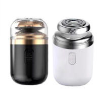 Afeitadora y recortadora de barba práctica, maquinilla de afeitar lavable recargable por USB para amante, marido, novio - details 6