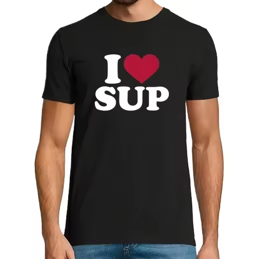 amo sup,Camiseta de Pádel Divertido, ropa para exteriores - 1