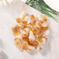 Cristales naturales brasileños de cuarzo, piedras curativas de citrino, colección de muestras, decoración del hogar, 100g - details 0