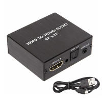 Extractor de vídeo 4K x 2K, Compatible con HDMI, convertidor de Audio de 3,5 MM, SPDIF, adaptador divisor de salida estéreo TOSLINK óptico - details 0