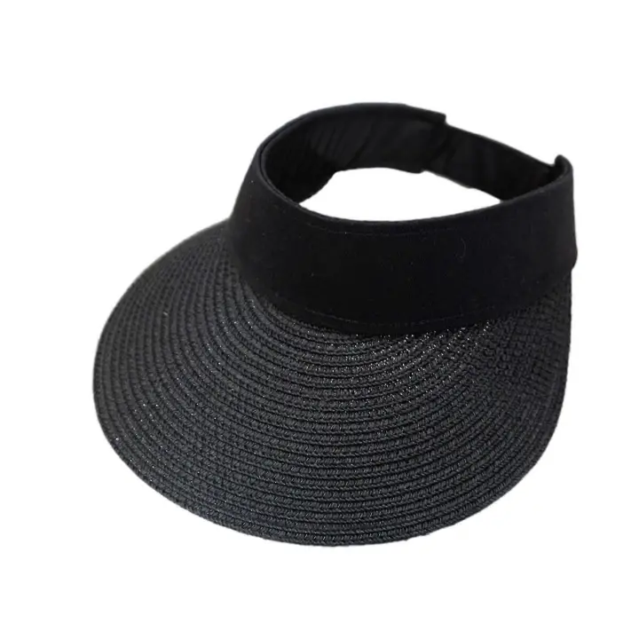 Sombrero para el sol de verano para mujer único, protección solar, tejido, plegable, moda informal - 1