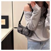 Bolso de mano de moda, bolso vaquero Retro, bolso cruzado para axila, bolso de hombro para chica picante, bolso para axila, bolso de tela Y2K, ropa de calle - details 16