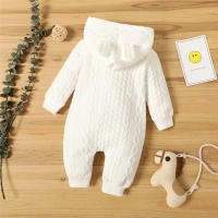Bodysuit De Invierno Para Bebé Recién Nacido Niño Y Niña Con Capucha Camiseta Larga Suéter Romper Unisex Ropa Cálida Para Otoño E Invierno - details 9