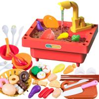 Fregadero de lavabo de cocina para niños, juguetes de Casa de juego de simulación, juego de rol, juego de cocina para el hogar, regalos para niños, 39/50stk - details 5