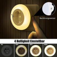 Emotionlite Luz de Noche Enchufe con Sensor Crepuscular Lámpara LED Ajustable de 4 Brillo - details 0