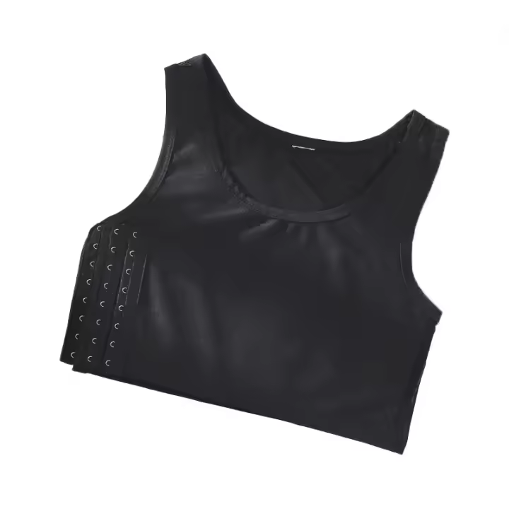Encantador de pecho para mujer, corsé para Tomboy, chaleco Trans, hebilla lateral, Top corto, carpeta Transboy, pecho, envoltura de Tomboy, ropa interior de vendaje - 1