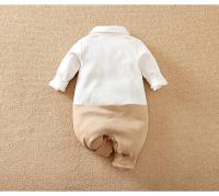 Primavera y otoño estilo niños y niñas guapo caballero vestido Formal saliente algodón cómodo mono de bebé de manga larga - details 4