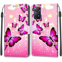 Funda tipo billetera de mariposa para Xiaomi Redmi Note 11 Pro Plus 11S 4G 5G, cubierta trasera protectora de cuero con tapa magnética y ranura para tarjeta - details 31