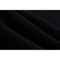 Polo de corte recto y holgado de marca de moda americana, tejido de doble brillo de puro algodón con logotipo bordado clásico, camisa de manga corta sin cuello para hombre, nueva camiseta informal de estilo veraniego para parejas - details 9