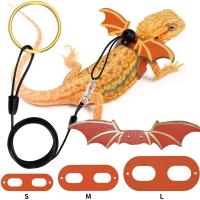 Correa Ajustable para Reptiles Diseño de Alas de Batido Cuerda de Tracción de Cuero Suave - details 2