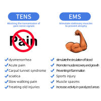 Terapia TENS EMS para aliviar el dolor en el hogar, almohadilla de electrodos, estimulador muscular de pulso, acupuntura, alivio del dolor de cuello y espalda, unidad Personal Tens - details 7