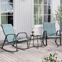 Patio, Resistente a la Intemperie, Ligero, Sillón Relax para Interior, Exterior(Azul, 3PC) - details 0