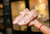 Zapatos de cuero de princesa para niñas, zapatos planos con recortes y flores, suaves, para primavera y verano, 2024 - details 22