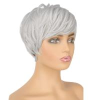 Pelucas sintéticas cortas de corte Pixie, peluca en capas de pelo Bob con parte lateral y flequillo esponjoso, extensión de cabello Natural para mujer, pelucas rectas para uso diario - details 9