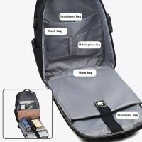 Mochila de viaje para hombre, Bolsa Escolar con puerto de carga USB, gran capacidad, 16 pulgadas, resistente al agua, a la moda - details 4