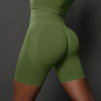 Pantalones cortos de Yoga para mujer, pantalones cortos deportivos sin costuras para gimnasio, pantalones cortos de entrenamiento de cintura alta con realce, pantalones cortos deportivos para Fitness, pantalones cortos de ciclismo - details 36