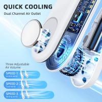 Ventilador Portátil de Cuello Silencioso, miniventilador USB para Oficina, Viajes y Actividades - details 2
