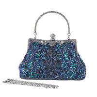 Bolso de mano vintage de bordado de cuentas, bolso de noche, cheongsam clásico, combinación perfecta - details 10