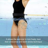 Cinturón Entrenador de Natación, Banda de Resistencia Elástica de Caucho Seguro para Adultos y Niños, 4M, Accesorios de Piscina - details 5
