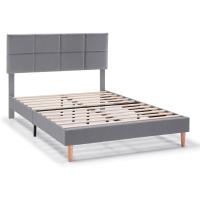 Estructura de cama tapizada de 30 cm, base para colchón, somier de láminas de madera, montaje sencillo - details 6