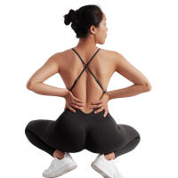Mono ajustado para mujer, mono deportivo informal para todas las estaciones, ropa deportiva ajustada sin mangas, mono todo en uno, ropa para mujer - details 7