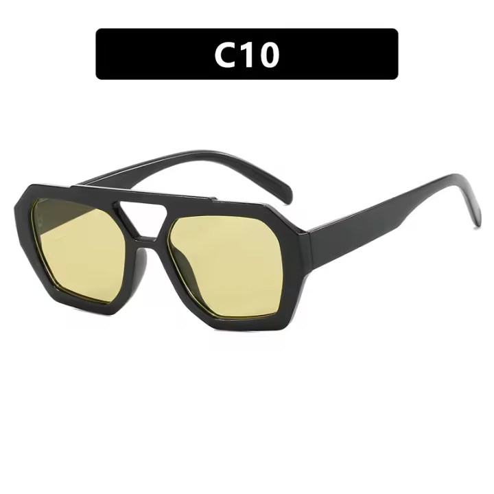 Gafas de sol irregulares de doble haz 2023 nuevas gafas de sol retro con personalidad gafas de sol de tendencia de celebridades de internet - 1