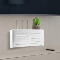 Caja de almacenamiento de enrutador Wifi, estante de Panel inalámbrico montado en la pared, soporte de tablero de enchufe, organizador de cables, decoración del hogar - details 1