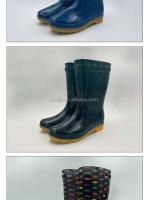 Botas de lluvia de plástico de camuflaje para hombre, zapatos de PVC impermeables hasta las rodillas para exteriores, precio bajo, alta calidad, novedad de 2025 - details 3