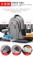 Mochila de negocios para ordenador USB recargable de gran capacidad para hombre, bolso escolar informal para estudiantes de secundaria - details 3