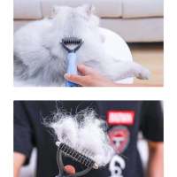 Cepillo removedor de pelo para mascotas, peine para gatos, pelo largo y corto, cuidado de mascotas, accesorios para perros - details 1