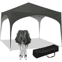 Gazebo-tienda de campaña para fiestas, Gazebo impermeable, protección solar, tela Oxford y marco de Metal, 3x3m, color gris - details 7