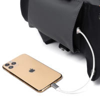 Mochila Hombre PU Cuero Impermeable Alta Calidad - details 11