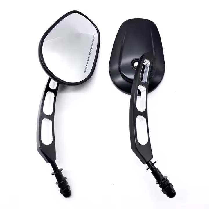 Espejos retrovisores para motocicleta, espejo retrovisor de cristal, espejo lateral derecho izquierdo para Harley 883 1200 48 - 1