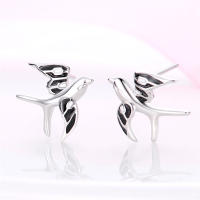 Pendientes de plata de ley 925 para mujer, aretes con forma de libélula y pájaro, joyería fina para boda, novedad - details 17