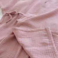 Conjunto de pijama de 2 piezas para pareja japonesa, hilo de algodón fino, pantalones cortos de manga corta, kimono para hombre y mujer, decoración del hogar - details 18