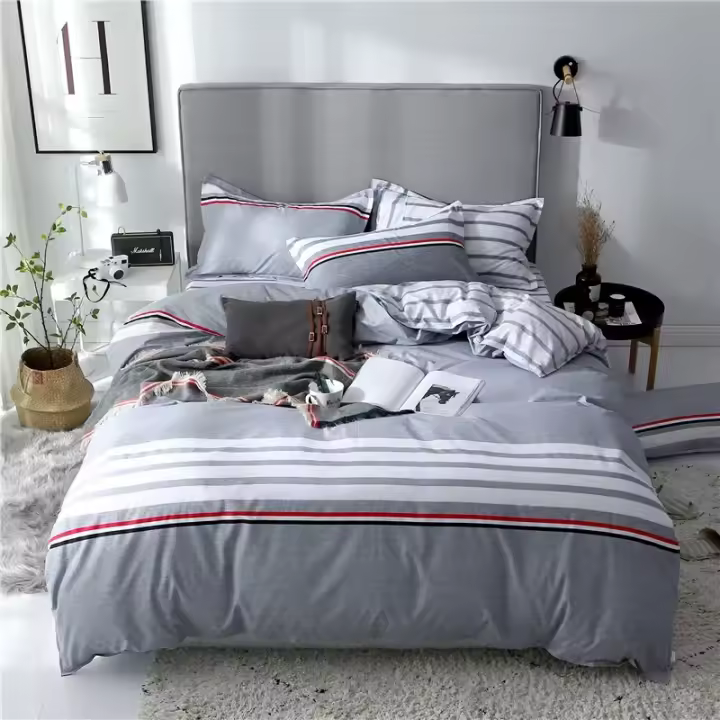 Funda de Edredón Estilo Minimalista 220x240/200x200 para Cama Doble Queen King Sin Funda de Almohada - 1