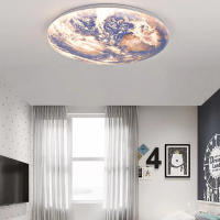 Lámpara de techo de tierra Azul, accesorio de iluminación de montaje empotrado para habitación de niños, dormitorio, pasillo, balcón - details 1