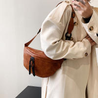 Bolsa Casual Unisex de Gran Capacidad Diseño Oblíquo de Hombro, Estilo Europeo Americano, Color Sólido PU, Bolsa de Viaje Versátil - details 5
