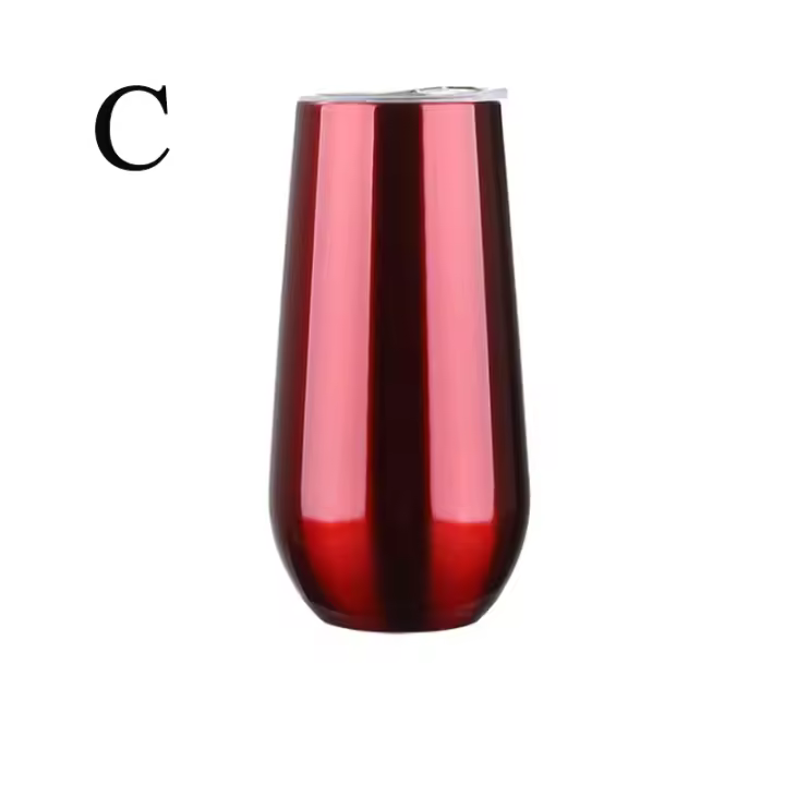 Copa de champán de Maple inoxidable de 6 oz with Grifos, Copa de cerveza y Vino, Gift de Taza para Fiesta de Bodas y Festivales - 1