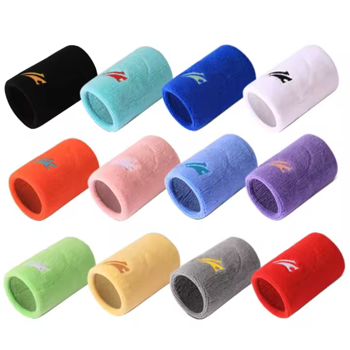 Muñequera gruesa de bádminton, toalla deportiva, muñequera deportiva, muñequeras deportivas de algodón para baloncesto, protección de muñeca, Fitness atlético - 1