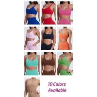 Sujetador deportivo sin costuras para mujer, espalda cruzada, alta elasticidad, camiseta sin mangas para Fitness, Yoga, gimnasio - details 1